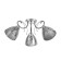 Cellular Bell 3x40W e27 chrome, black chrome 57x57x22 cm