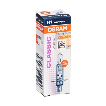 Car lamp OSRAM, H1, 24 V, 70 W, P14.5S-3