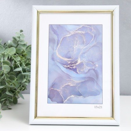 Photo frame Plastic "Gamma" 15x21 cm, white-1