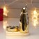 Souvenir ceramics, tree Summer "Santa Claus" gold 13.5x10x10 cm