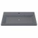 Sink uperwood Classic quartz 90 cm, quartz, gray matte, concrete