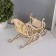 New Year's box-sani "snake. Snowflakes" 21x14x10 cm