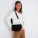 Bag Cross-Bodi with a zipper, black color