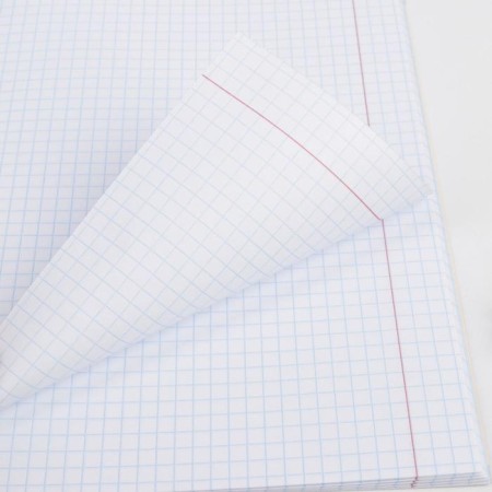 A notebook 48 sheets, A5, marble, from reference. mat. “September 1: Geometry”, cover coated cardboard 230 gr., Inner block in a cage 80 gr., White is 96%-4