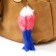 Fluffy on the pendant "Cutie" 4.5 x 4.5 x 12.5 cm, color mix