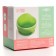 Baby plate on a suction cup, silicone, green color