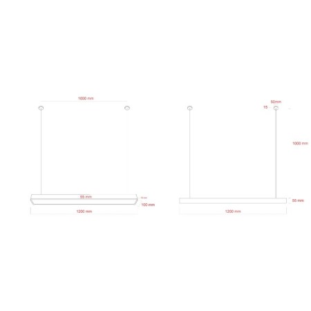 LED LED Era Geometria SPO, 1200x100x60 mm, IP40, 36W, 2700LM, 4000K, black-8