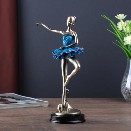 Polystone souvenir "Ballerina in the blue pack" 25x14x9 cm-4