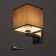 Bra 2236/1br E27 40W brown chrome 17x21x45 cm
