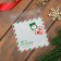 BOPP package with sticky tape, "New Year's post", 10 x 11 cm