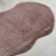 Plush mat Sofi de Marko, size 60x90 cm, color ash rose