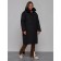 Coat insulated winter female, size 50, black color