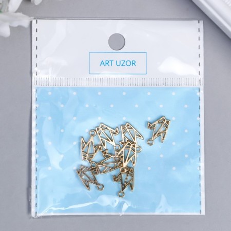 Decor for creativity Metal "Pigor Origami" gold 1.1x1.5 cm-3