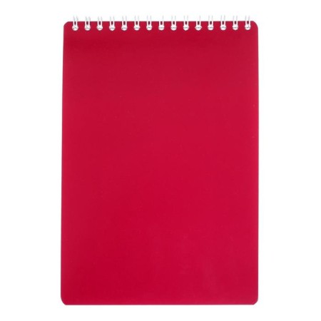 Notepad A5, 50 sheets in the cage on the crest "Dark Red", the cover shaked cardboard