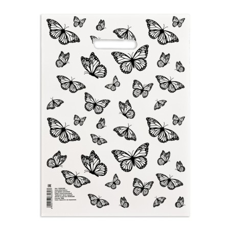 Polyethylene "butterflies" Polytile-black 30x40 cm 50 μm-1