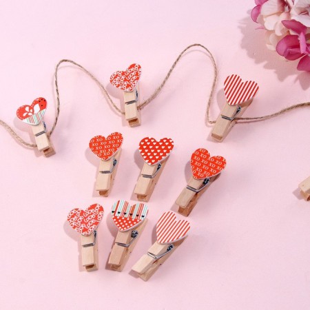 Decorative "hearts" set of 10 pcs.-3