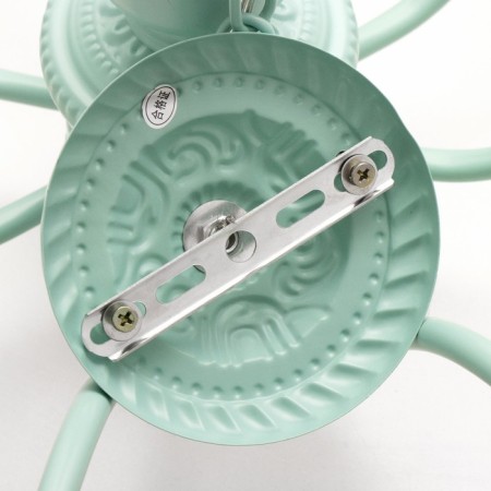 Luracia chandelier 8he27 40W green-white 88x88x37-72 cm Bayerlux-7