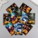 Cardboard "Fairytale snakes" set of 10 pcs (5 types) 4x6 cm