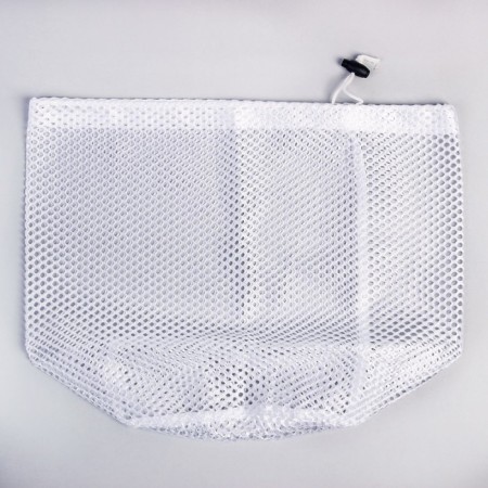A bag for washing linen shade 30 × 40 cm, large mesh, white color-6