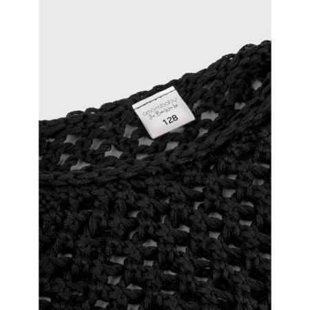 Свитер для девочки Amarobaby Knit Trend, рост 134 см, цвет черный-12