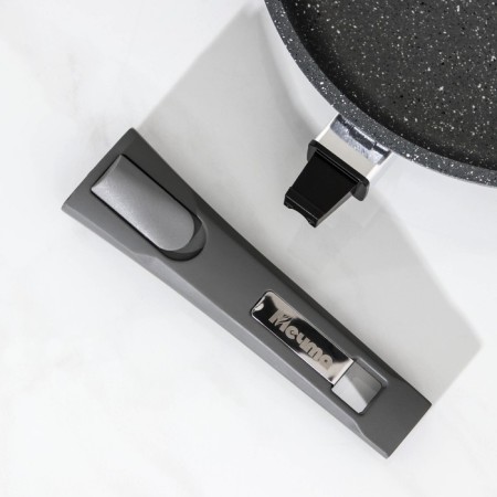 Granite pan, d = 28 cm, removable handle, anti -stick coating, gray color-4