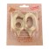 Candle for cake jubilee "line", number 60, gold shine, 8cm