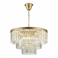 Люстра подвесная St Luce. SL1624.203.12. Ercolano. 12х40 Вт, E14, 60х60х38 см, цвет шампань