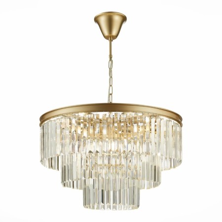 Suspended chandelier ST LUCE. SL1624.203.12. Ercolano. 12x40 W, E14, 60x60x38 cm, Shampan