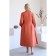 Female dress, size 50, terracotta color