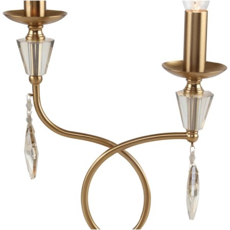 Luminaire Grace 2XE14 40W, size 28x8x41 cm, bronze color-1