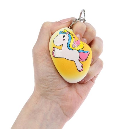 Square Magnes "Unicorn", on a key fob, species mix-3