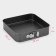 The form for baking the share "Elin. Square ", 28 × 28 cm, removable bottom, anti -stick coating, black color