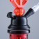 Hookah "Taishet", small, mine flat ornament, 27 cm, d bowl-5 cm, red
