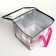 Bag thermo cell 14.5l, 30*22*22cm, lightning department, foil, pink