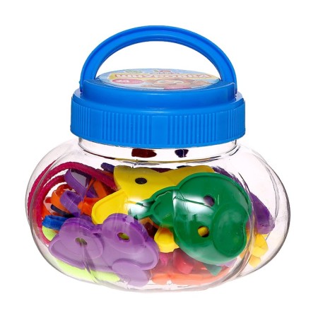 Labor "Funny figures" in a bank, 24 pieces, mix, according to the Montessori method-9