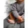 Sweater Knitted Children's Amarobaby Pure Love Buddy, height 92 cm, color gray color