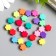 Beads for PVC creativity "Bright flowers" set 25 pcs 0.5x0.9x0.9 cm