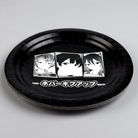 Disposable paper plate "anime", 18 cm-2