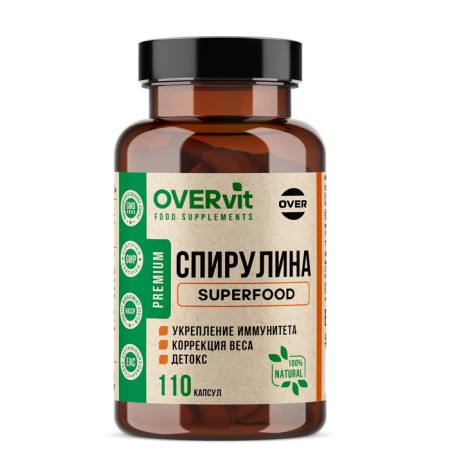 Spirulina Overvit, 110 capsules