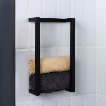 Towel holder, 10 × 23 × 40 cm, black color