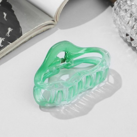 Hair crab "Alba" Oval Color, 7 cm, mix