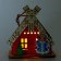 Light decor "House Santa Claus" red, 5.9 × 7 × 8.3 cm