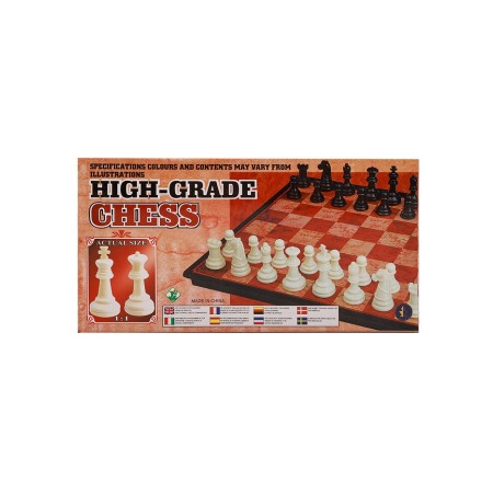Chess 19 x 19 cm, King H-3.3 cm, d-1.5 cm, plastic board and figures-8