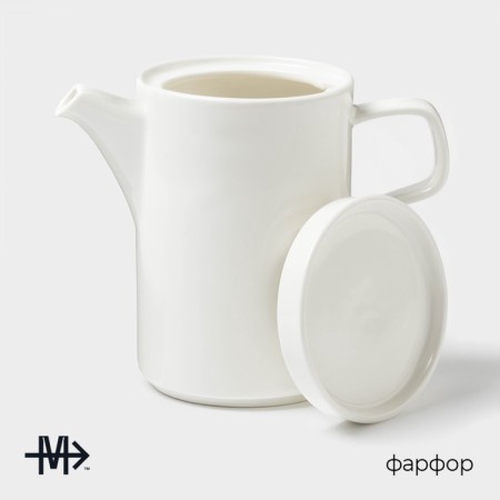 Magistro Modern, 960 ml, 19.5 × 11 × 18 cm, porcelain, white-1