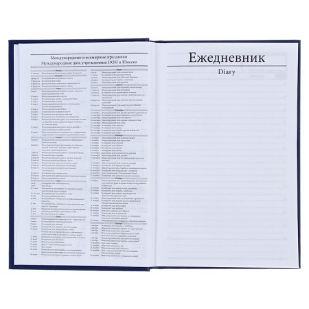 Delivery of a low -up a5, 128 sheets, a boumvinyl cover, blue-16