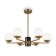 Suspended lamp Marble, 6xe27, color brass