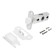 Libe of the gaga art L45-8-PR18 W, matte white color, oval. end. Bar 18 mm, b/handle