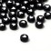 Acrylic bead "heart", 7 × 4mm, (set 10 g), black and white color