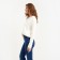 Women's Longsliva Minaku: Basic Line Ecrew color, rr 42