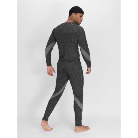 Male thermal underwear, size 54-56, dark gray color-3